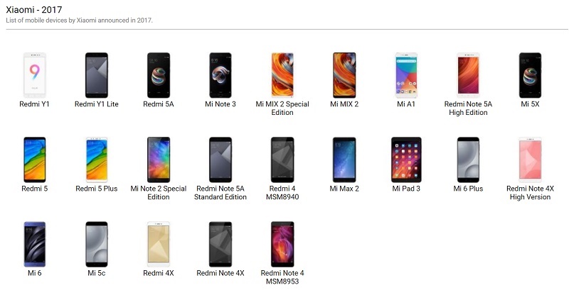xiaomi all2017